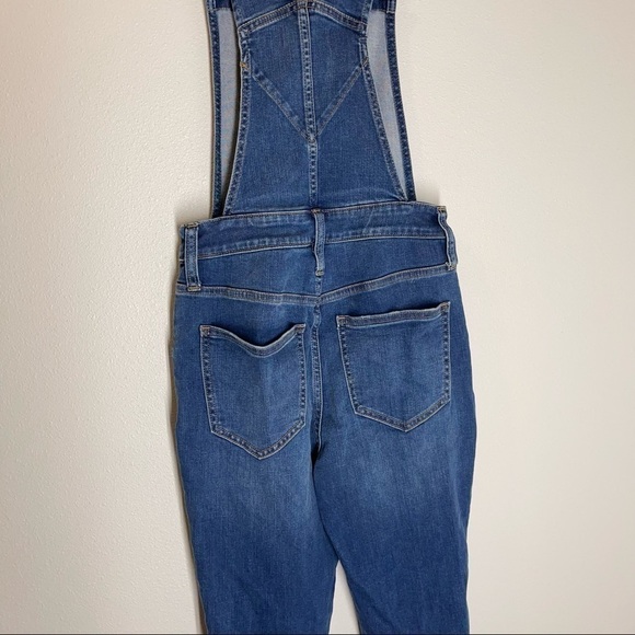 Madewell Roadtripper Overalls Brodie Wash Distressed Frayed Hem Size XS Women’s - Picture 8 of 14